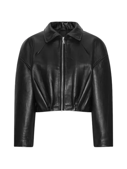 ROTATE BIRGER CHRISTENSEN Lederjacke mit Kragen