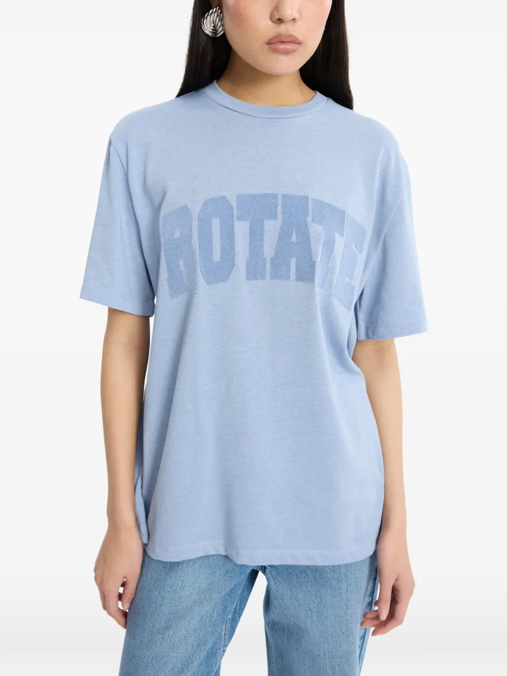 ROTATE BIRGER CHRISTENSEN T-shirt met print Blauw