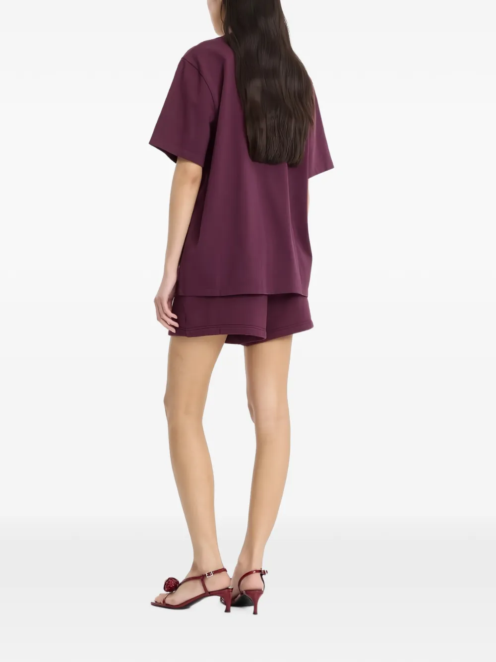 ROTATE BIRGER CHRISTENSEN Jersey oversized T-shirt Paars