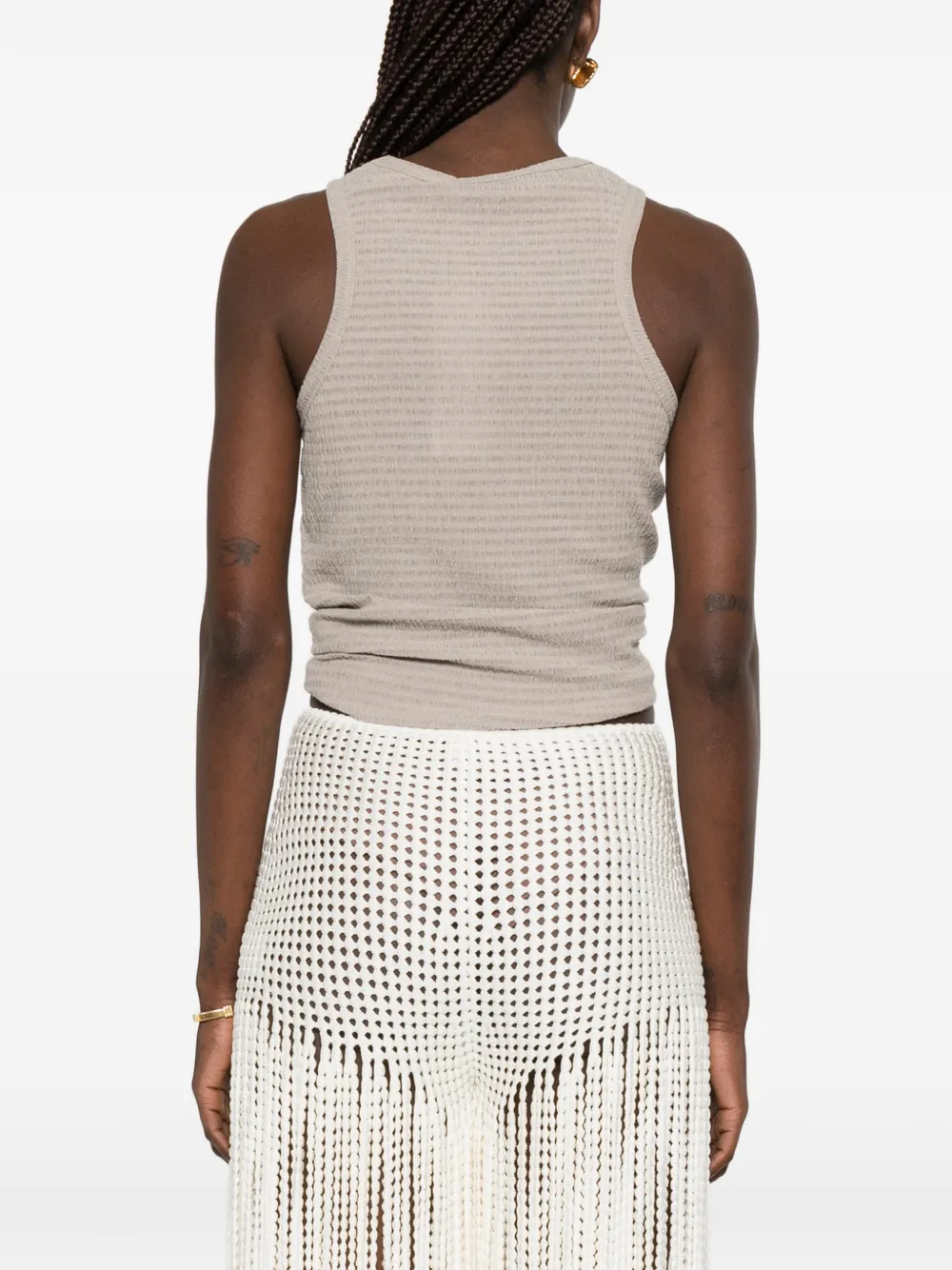 Magda Butrym Tanktop met geknoopt detail Beige