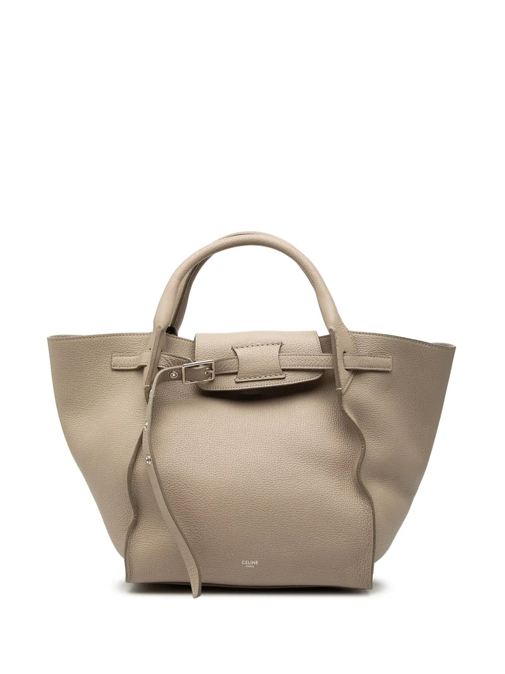 Celine Pre-Owned 2018 Small Grained Calfskin Big Bag satchel - Marrone