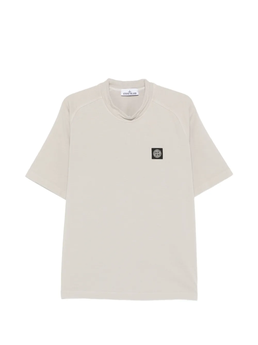Stone Island crew-neck logo-patch T-shirt - Nude