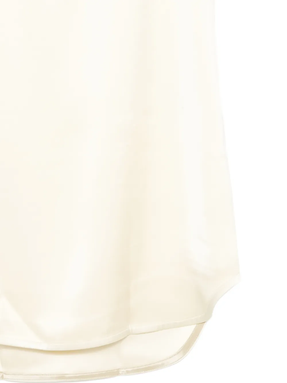WARDROBE.NYC Tanktop met diepe ronde hals Beige
