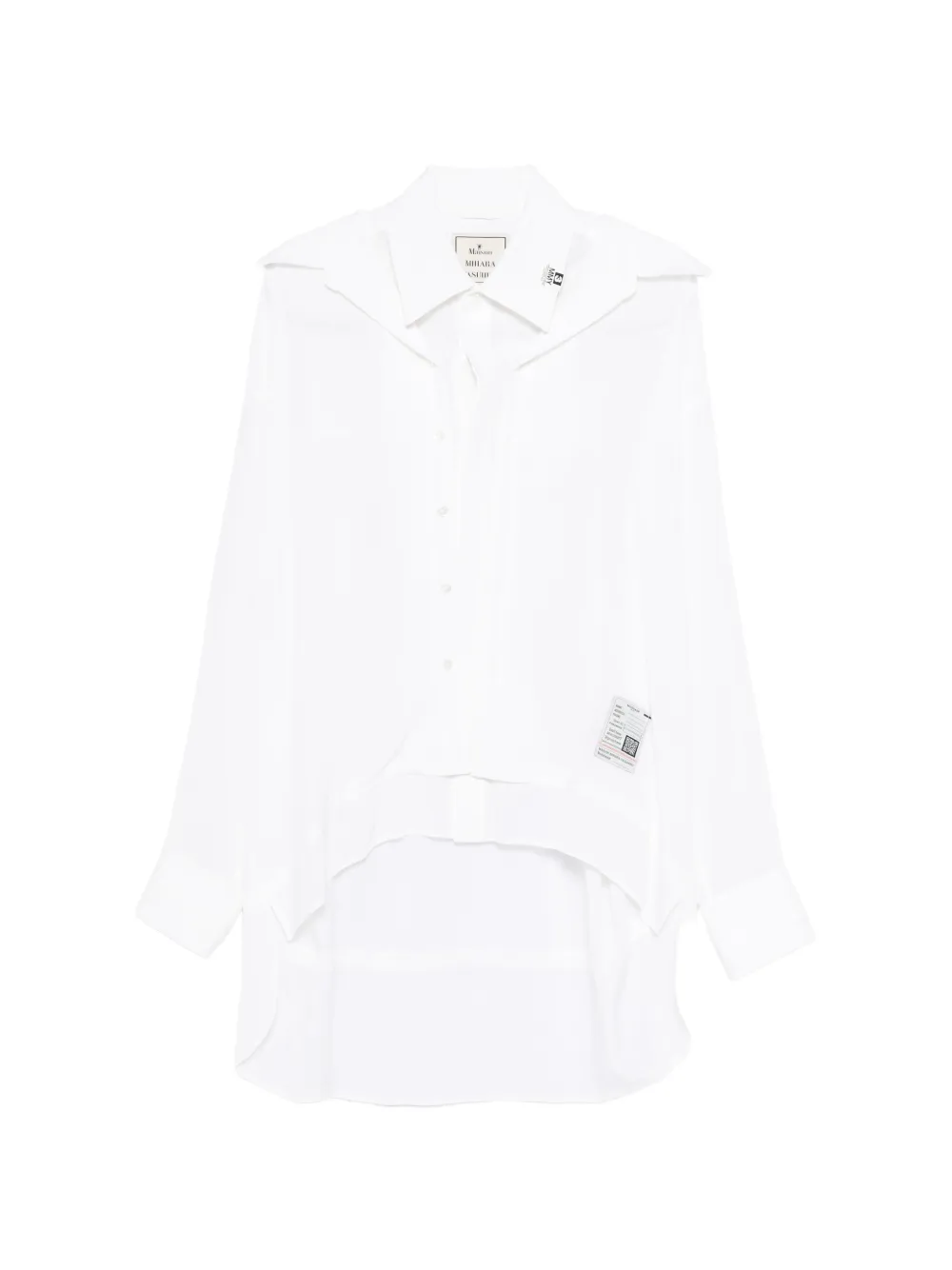 Maison MIHARA YASUHIRO double-layered shirt - Bianco