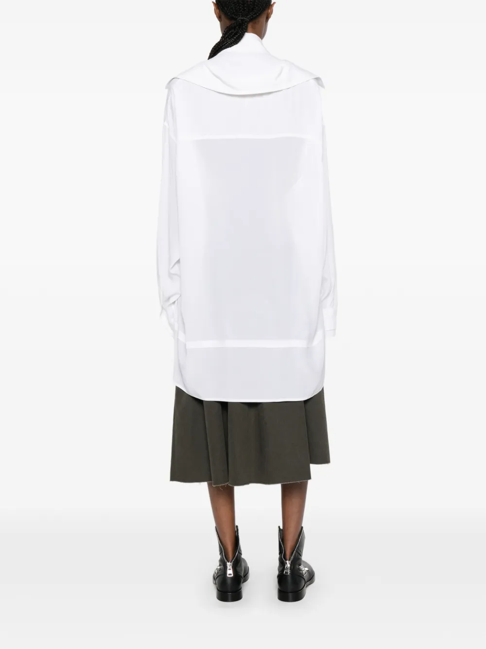 Maison MIHARA YASUHIRO Gelaagde overhemd Wit