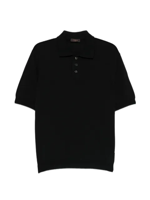 Zanone button short-sleeve polo shirt