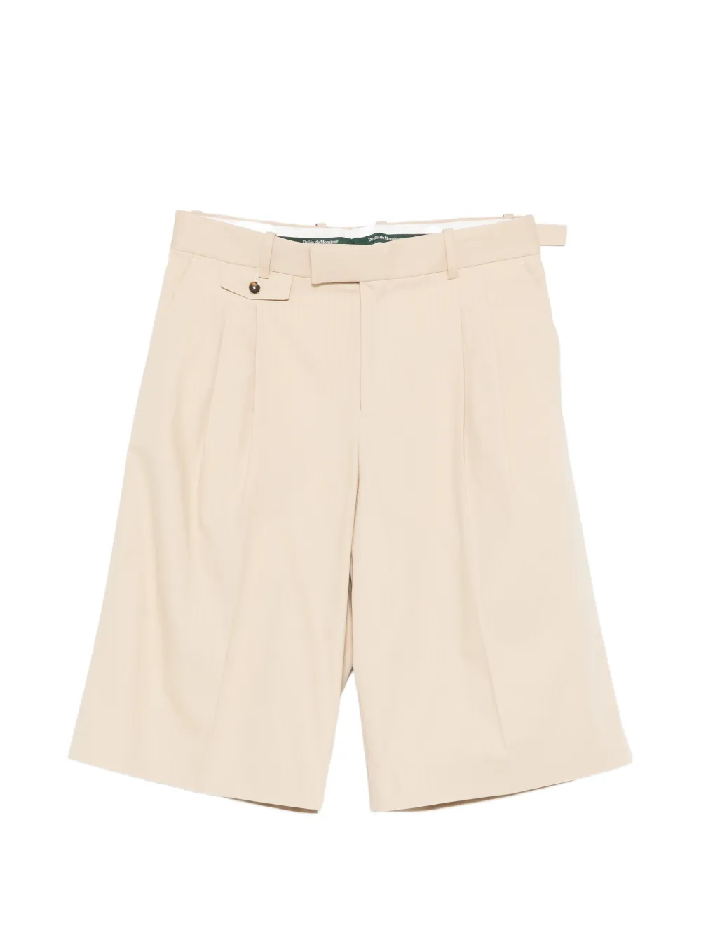 Drôle De Monsieur belt-loops pleated shorts - Toni neutri