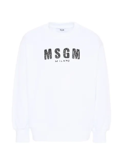 MSGM Kids ロゴ スウェットシャツ