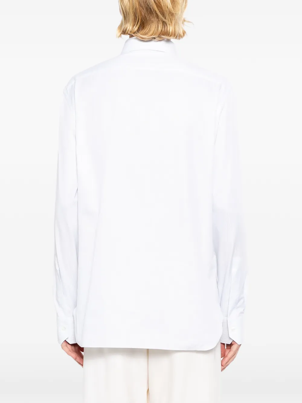 Zegna Gestreept overhemd Blauw