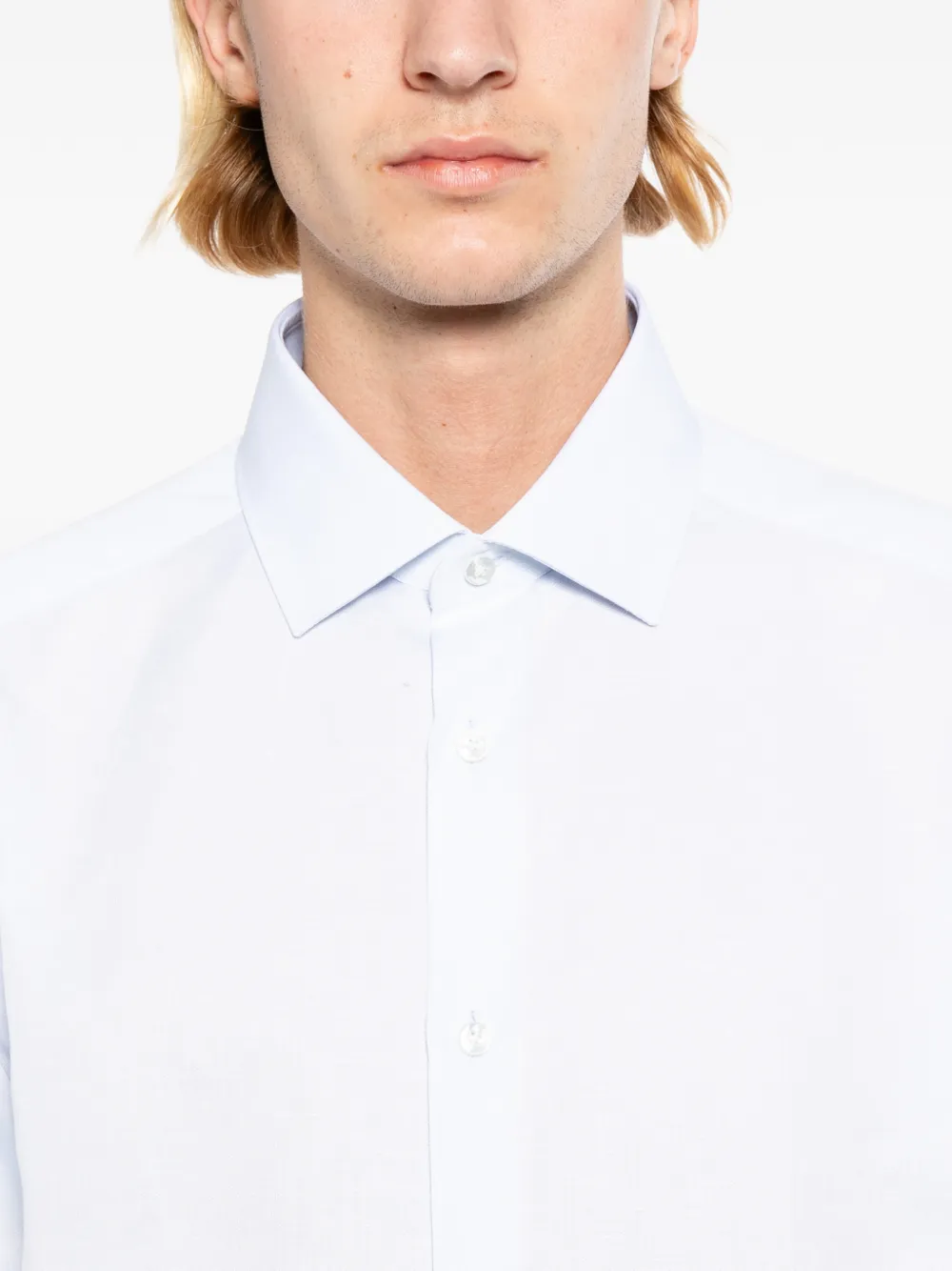 Zegna Overhemd Blauw