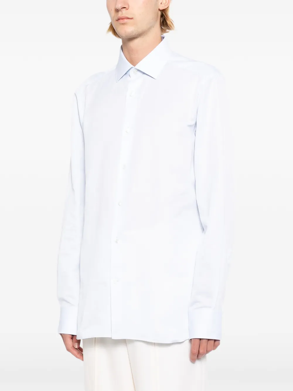 Zegna Overhemd Blauw