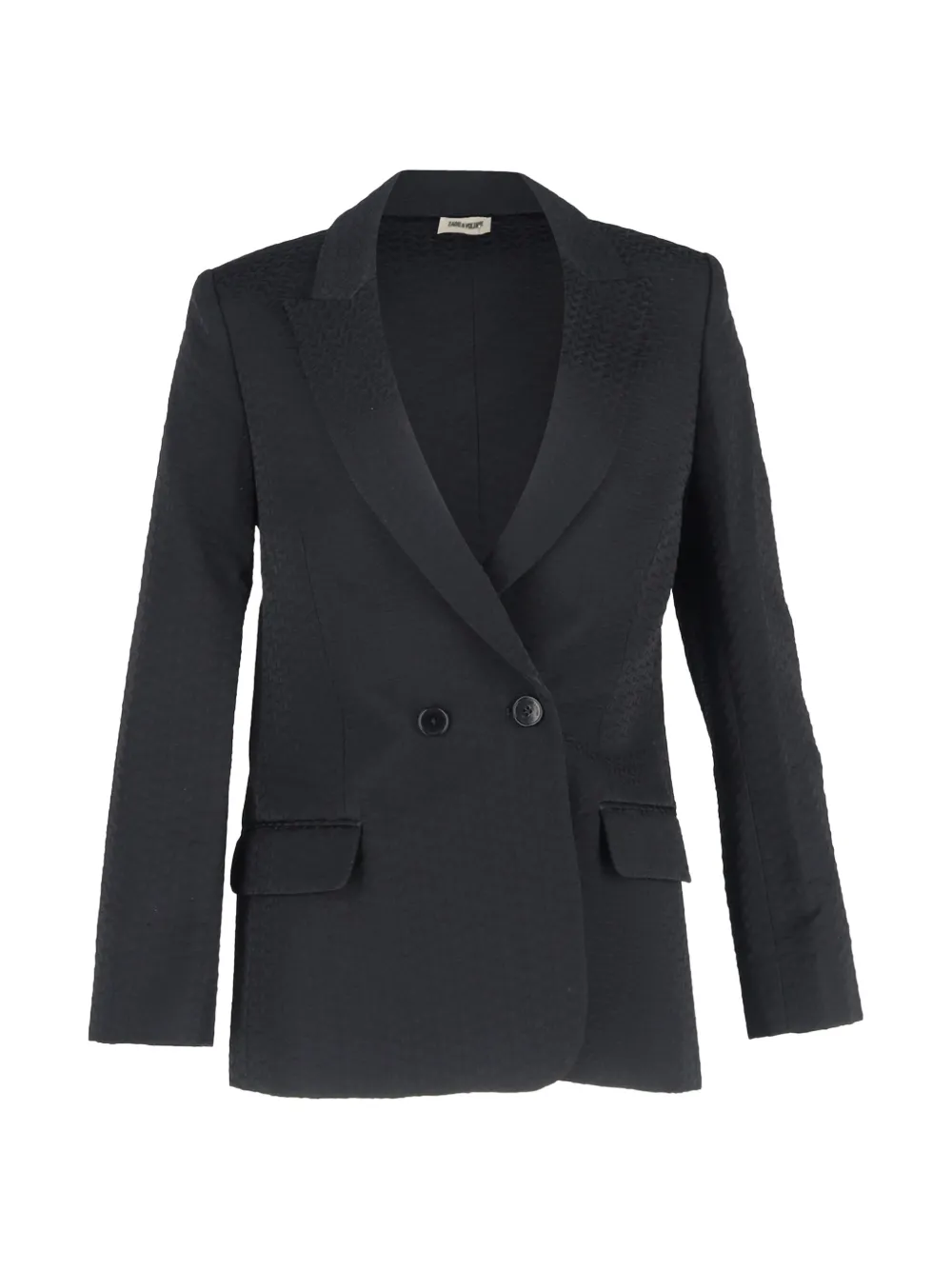 Zadig&Voltaire double-breasted textured blazer - Nero
