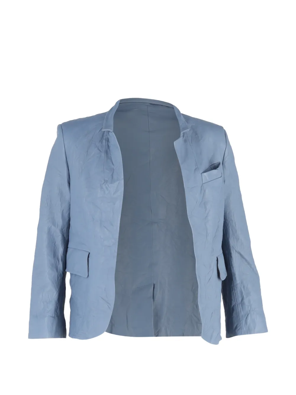 Zadig&Voltaire Verys crinkled open jacket - Blu