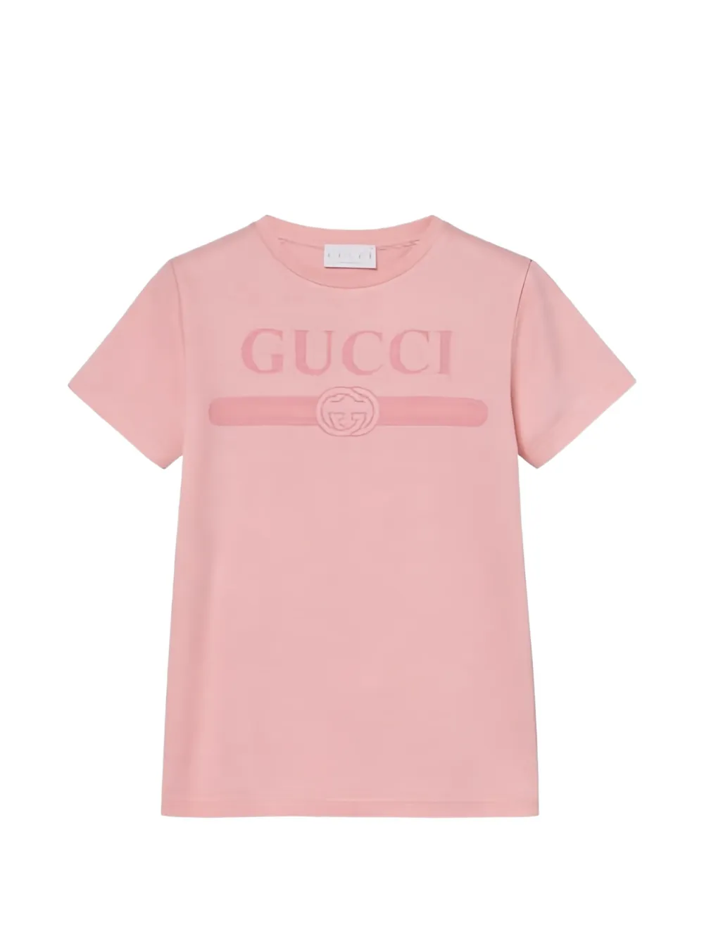 Gucci Kids logo-print T-shirt - Rosa