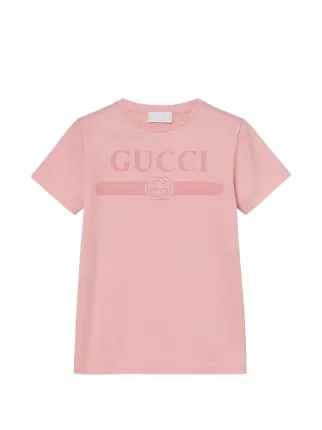 Gucci Kids ロゴ Tシャツ | ピンク | FARFETCH JP