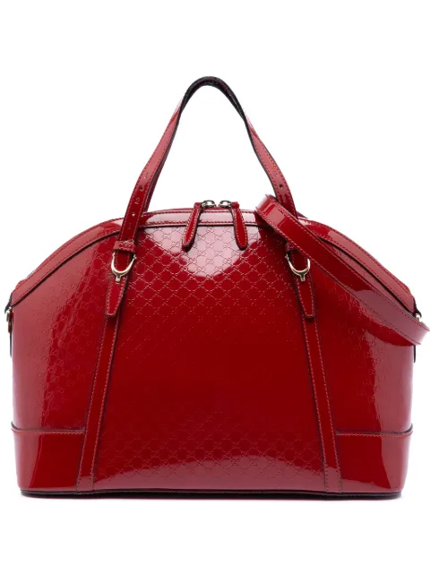Gucci Pre-Owned grand sac à bandoulière Microguccissima Dome à fini verni (2016-2025)