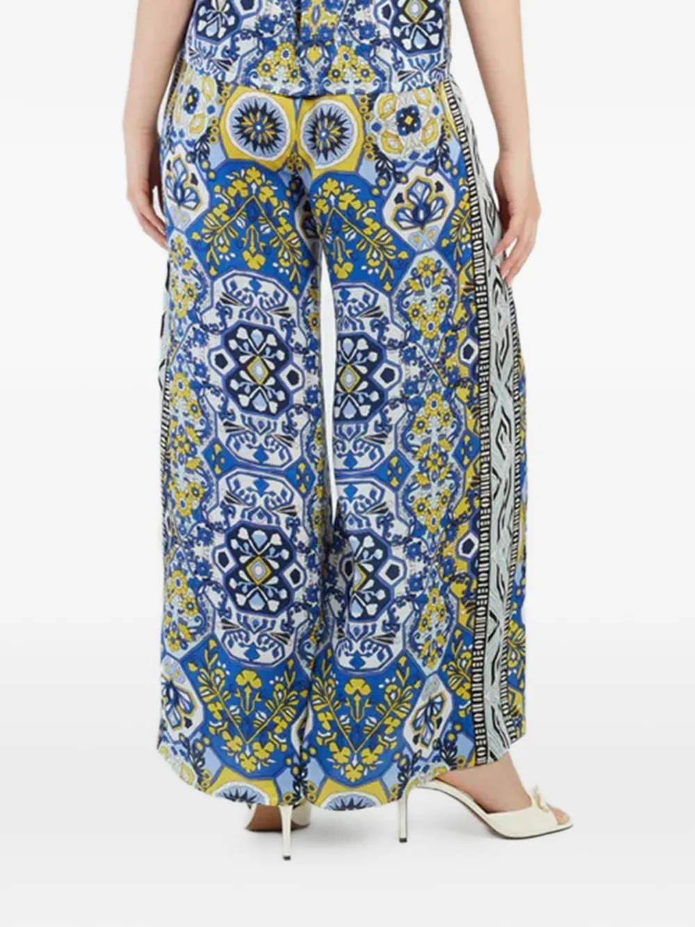 Derhy Broek met wijde pijpen Blauw