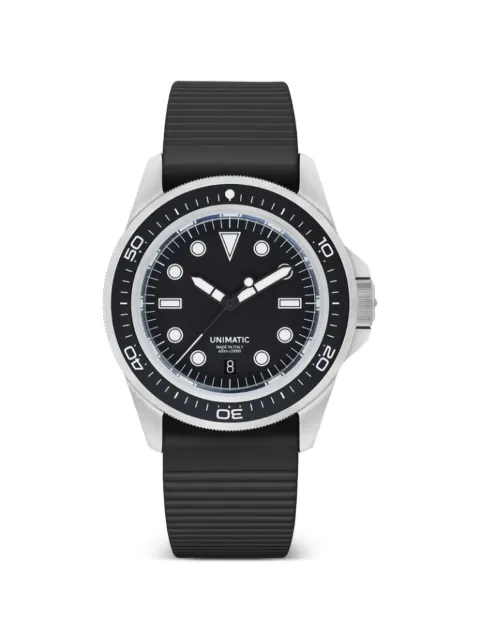unimatic 41.5mm rotating-bezel watch