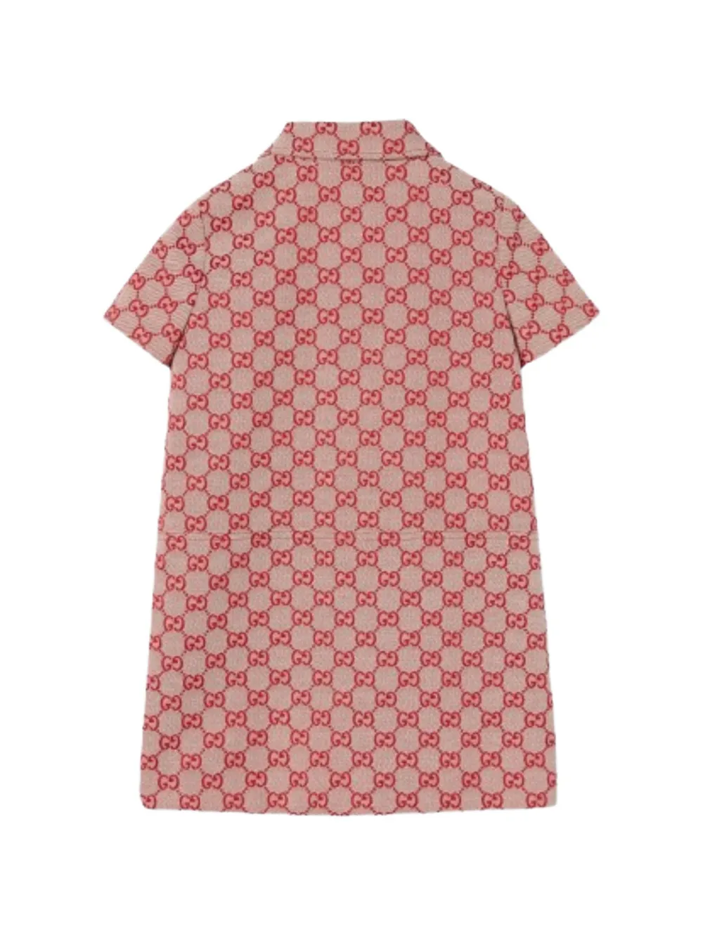  Gucci Kids Gg-pattern Dress - Neutrals 