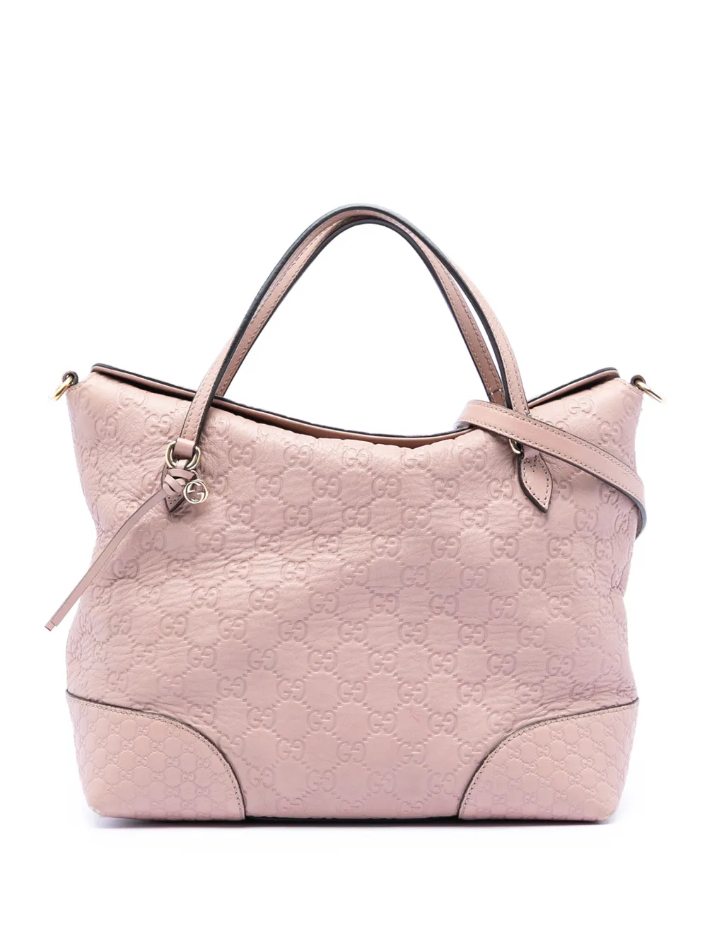 Gucci Pre-Owned 2016-2026 Medium Guccissima Bree Fold Over Tote satchel - Rosa