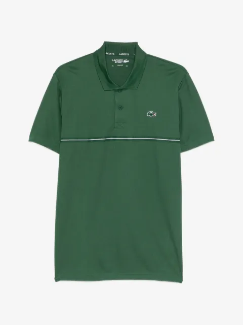 Lacoste logo-patch striped-detail polo shirt
