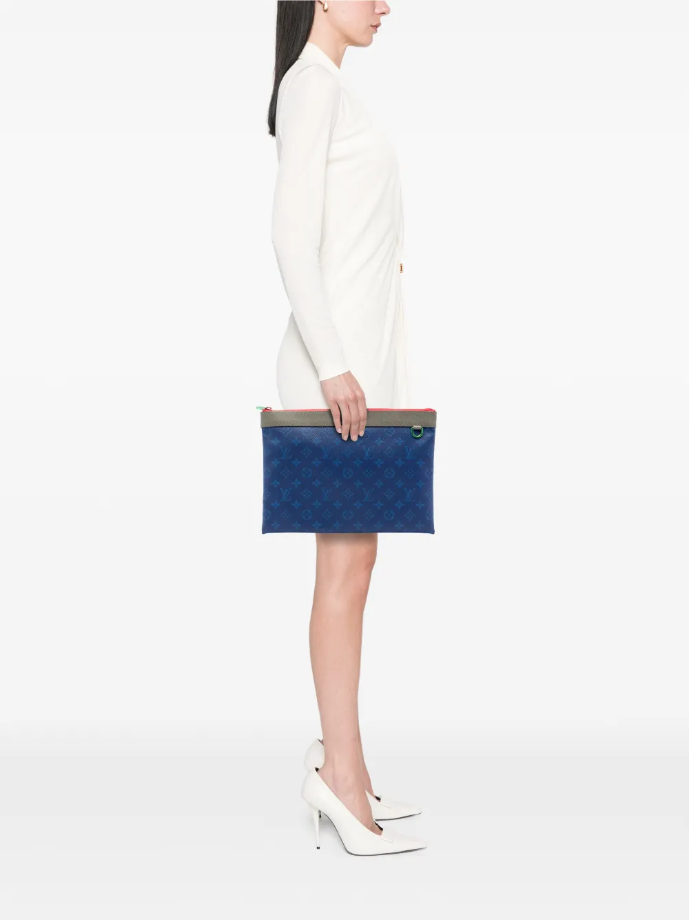  Louis Vuitton Pre-owned 2018 Monogram Pacific Outdoor Apollo Pochette Clutch Bag - Blue 