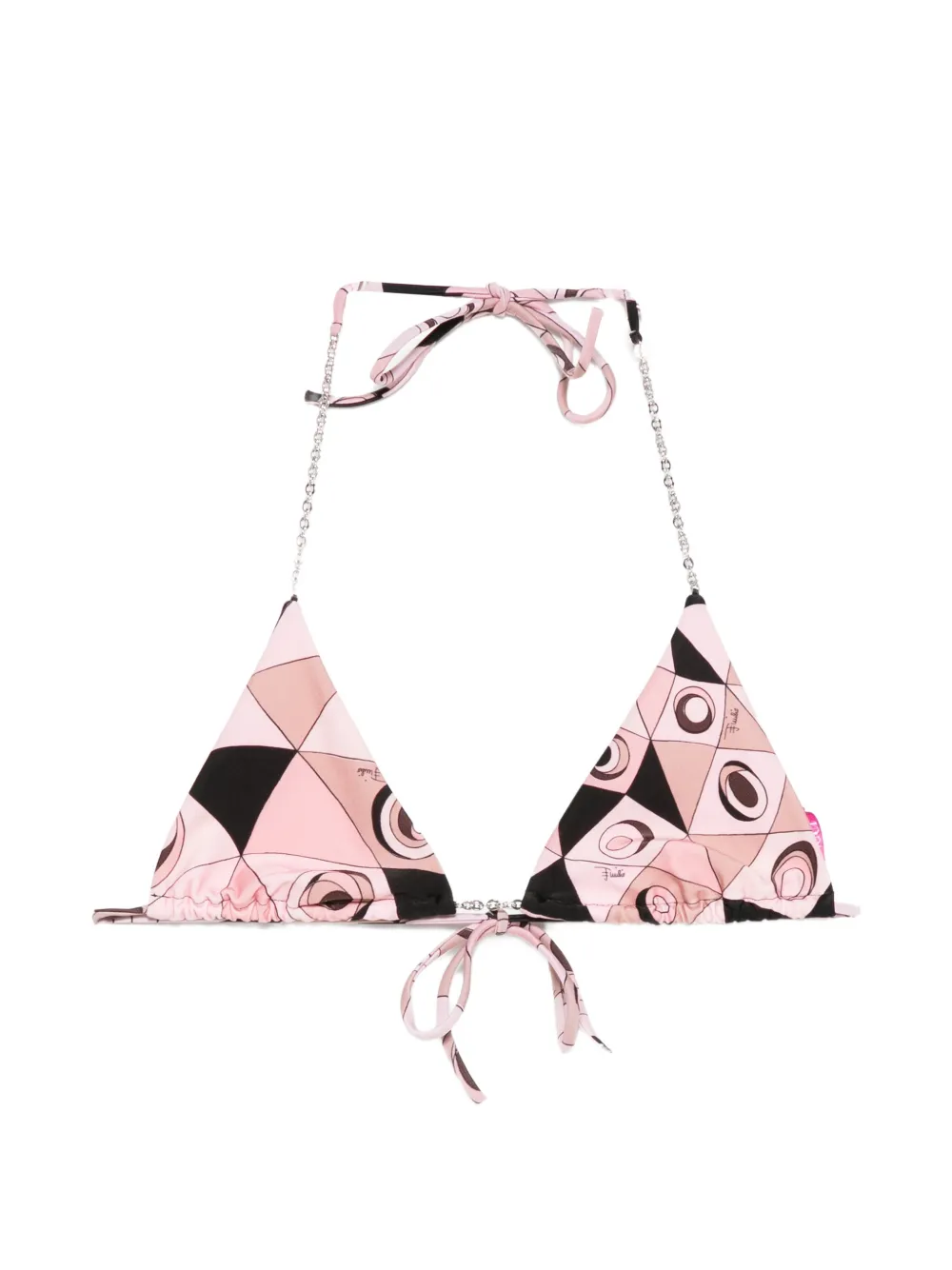 Pucci Triangle-cup Bikini Top In Multi