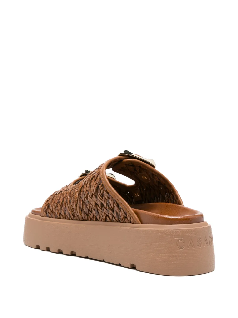 Casadei Birky sandalen met gespdetail Bruin