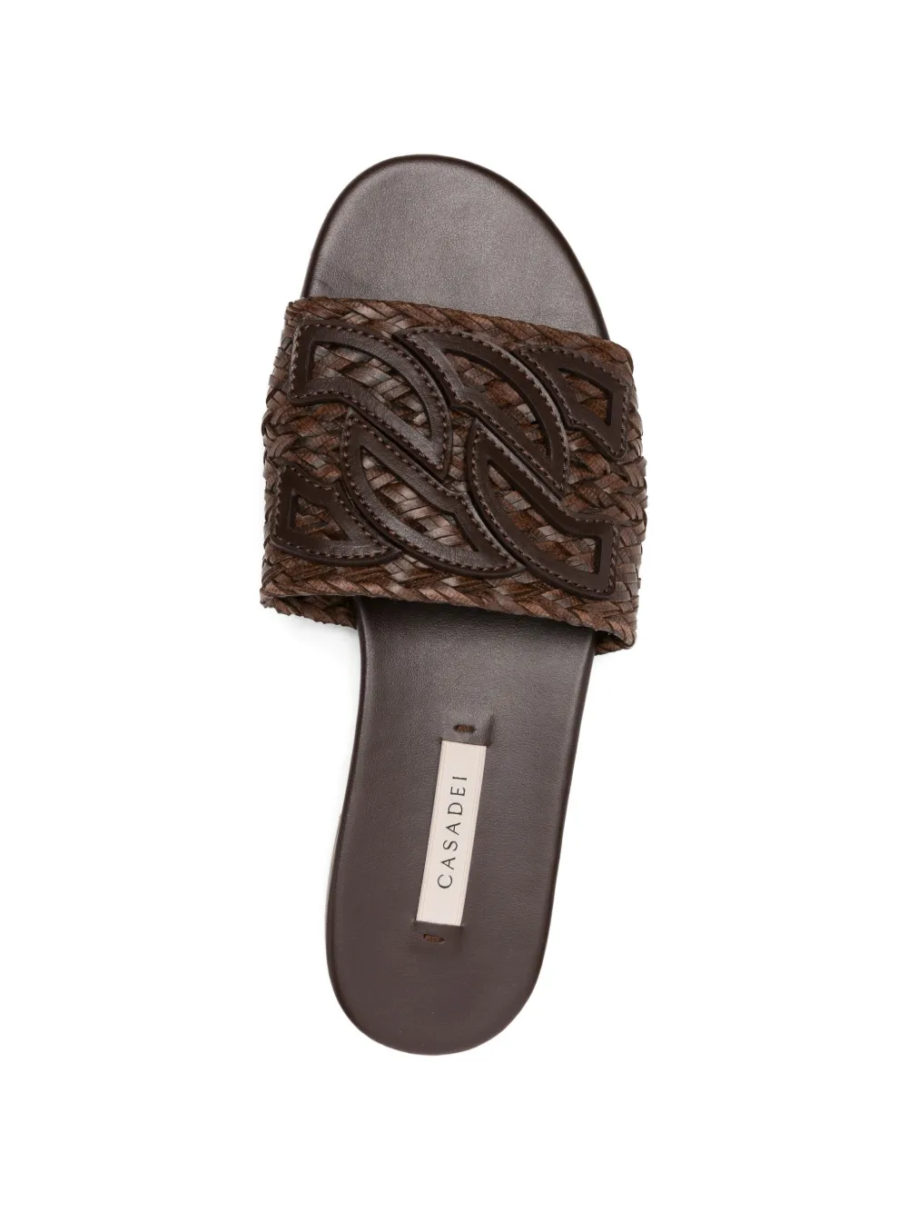 Casadei Gevlochten sandalen Bruin