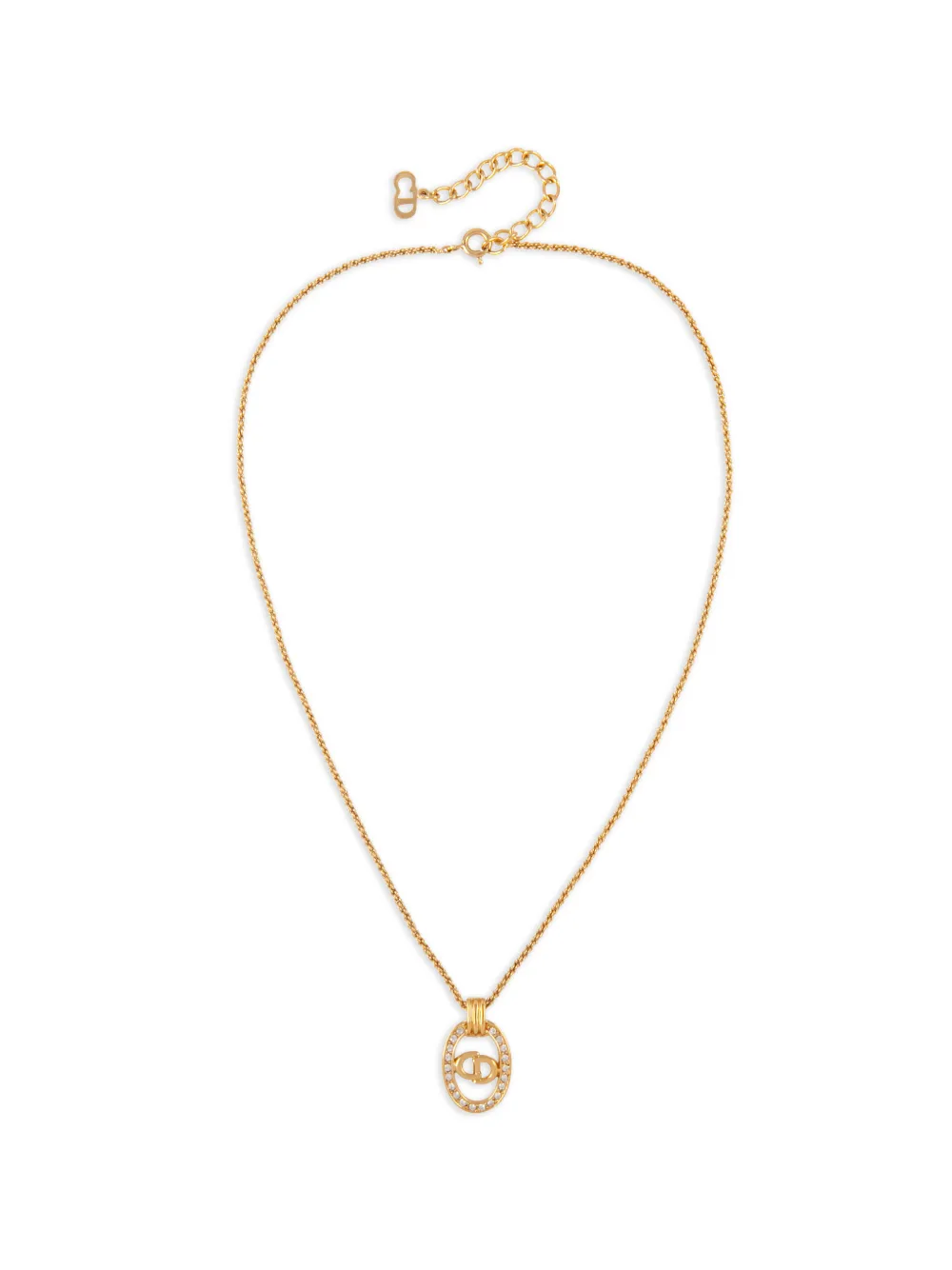 Christian Dior Pre-Owned 1980s chain-link necklace - Oro