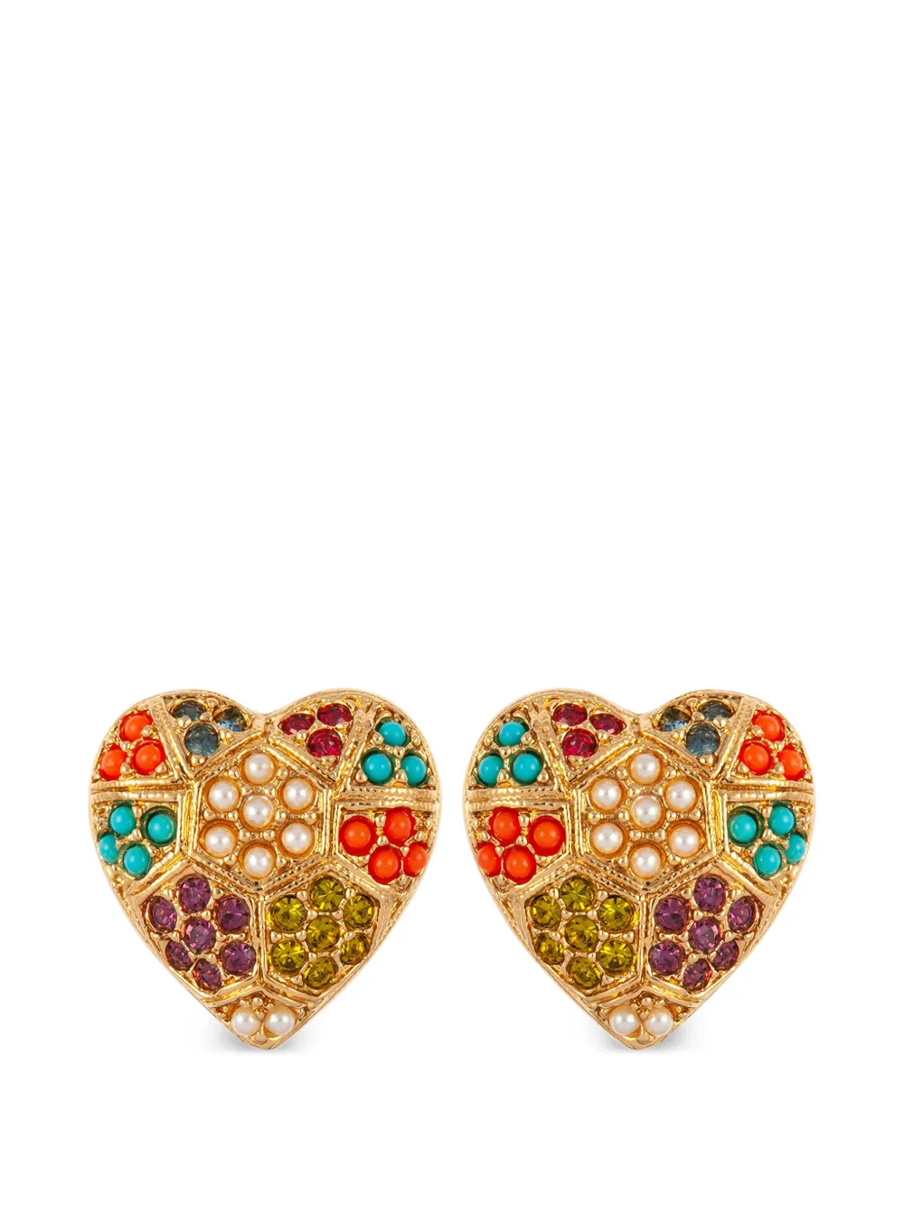 Susan Caplan Vintage 1990s D'Orlan clip-on earrings - Oro