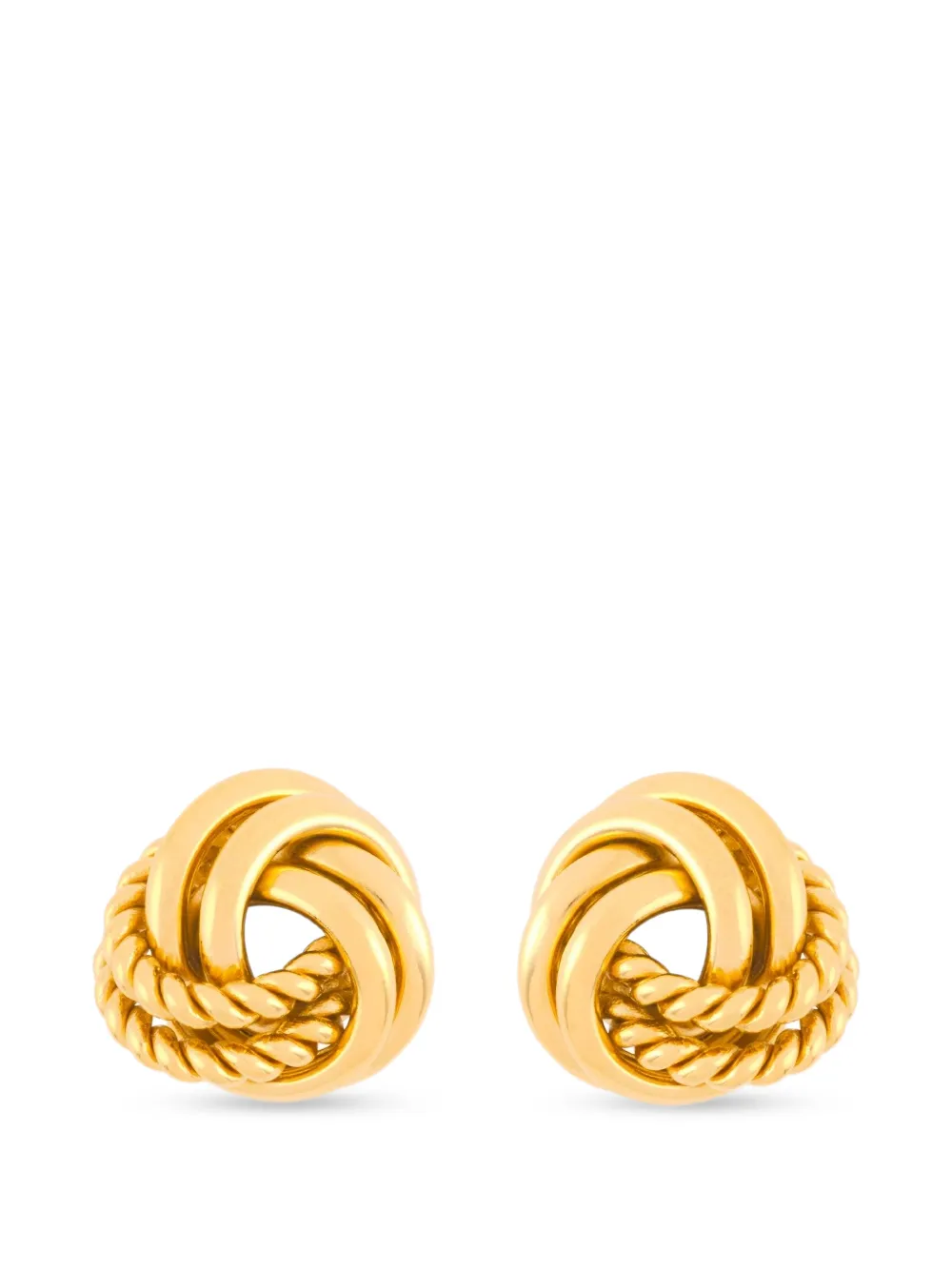 Givenchy Pre-Owned rope clip-on earrings - Oro