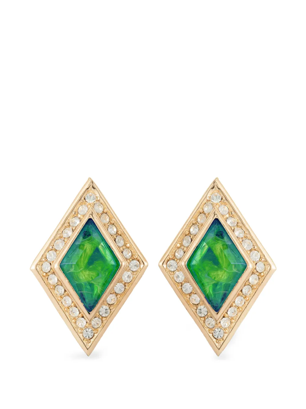 Christian Dior Pre-Owned 1980s clip-on earrings - Gold