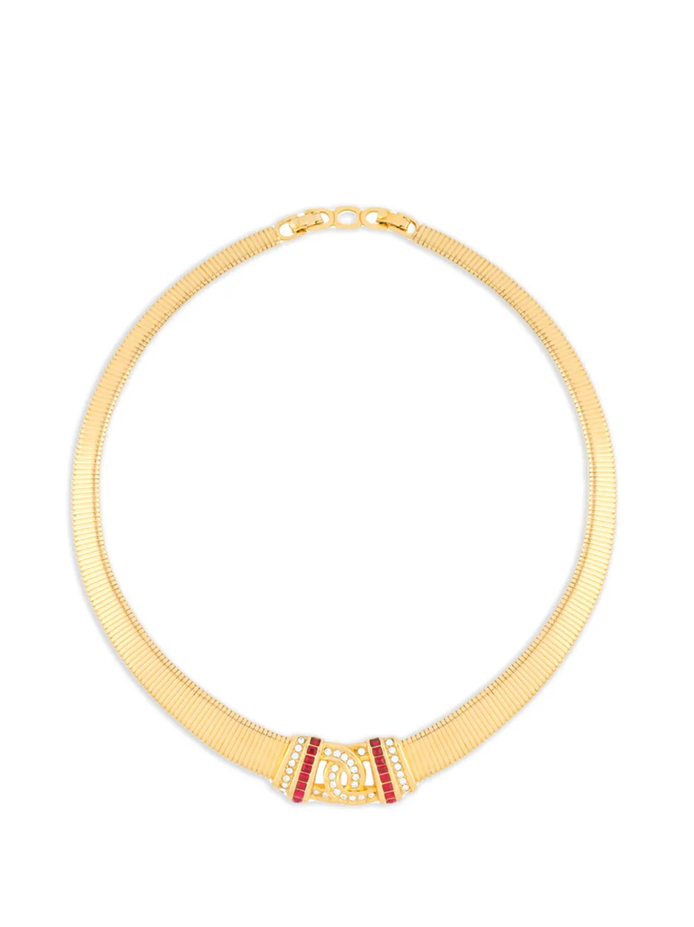 Christian Dior Pre-Owned CD necklace - Oro