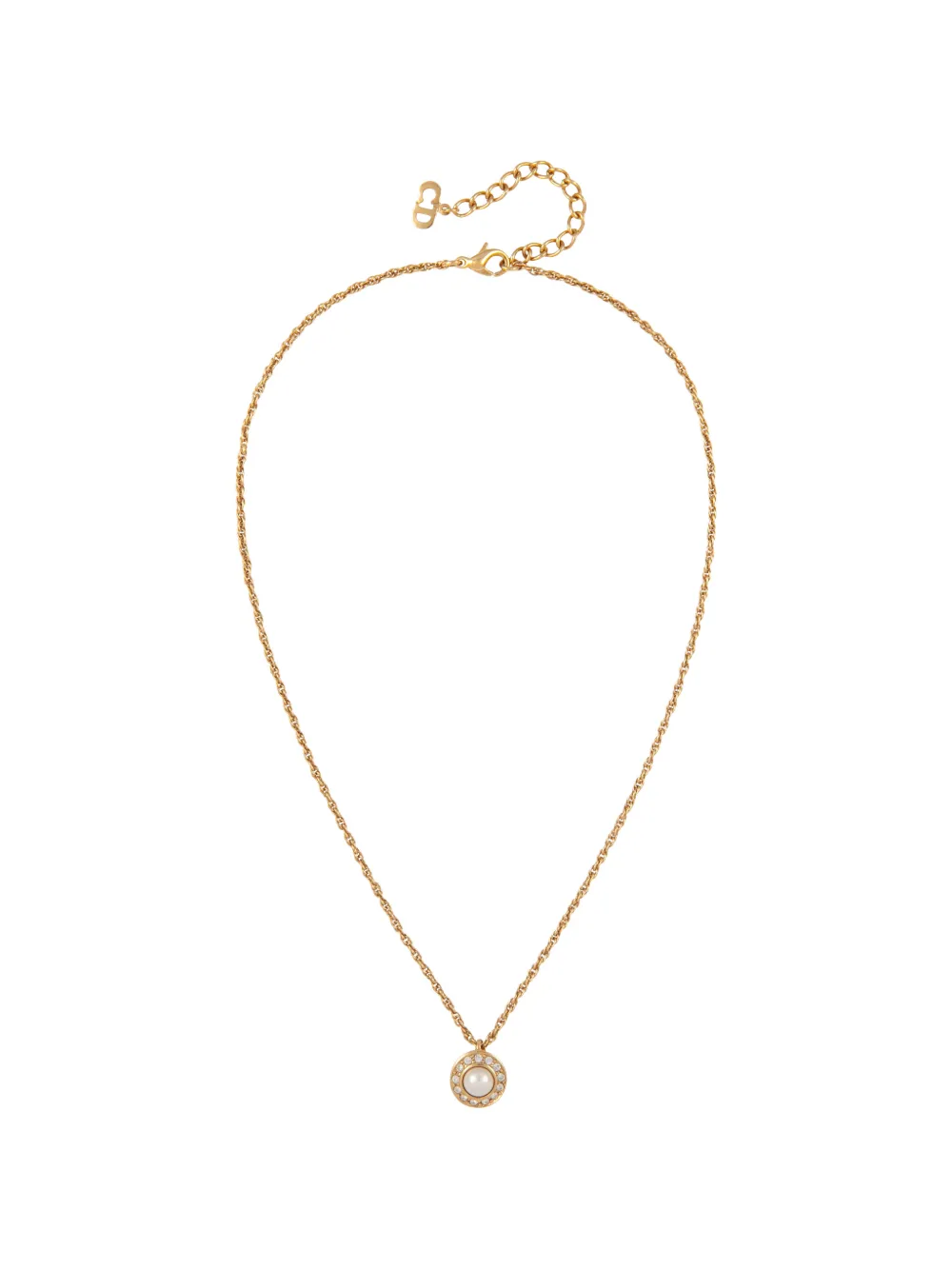 Christian Dior Pre-Owned 1980 CD pendant necklace - Oro