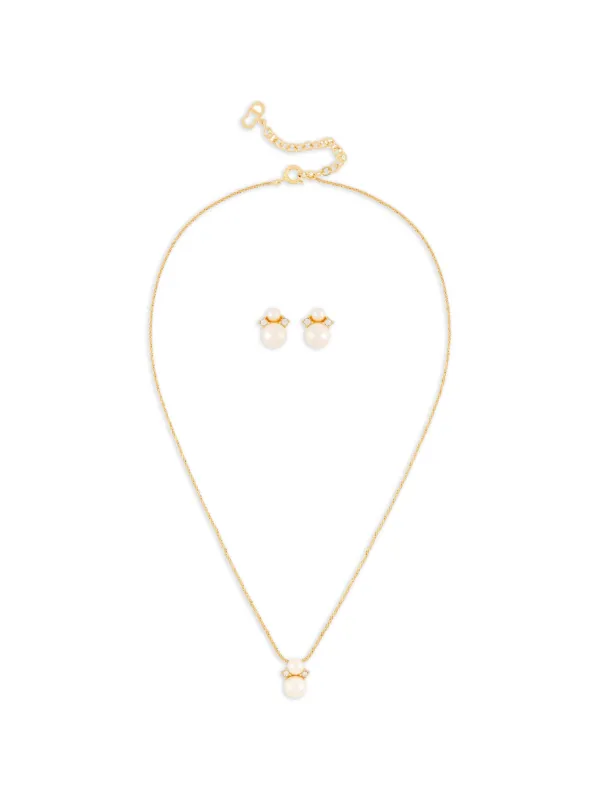 Christian Dior ネックレス ピアスセット金色 Christian Dior 