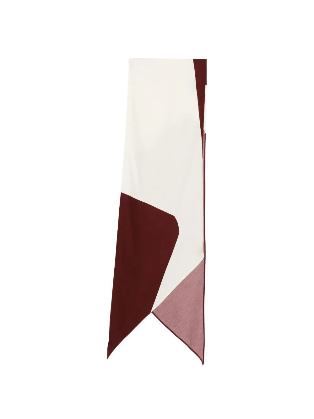 Alberta Ferretti geometric scarf - Toni neutri