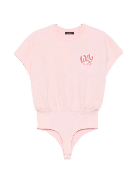 Willy Chavarria logo-print bodysuit
