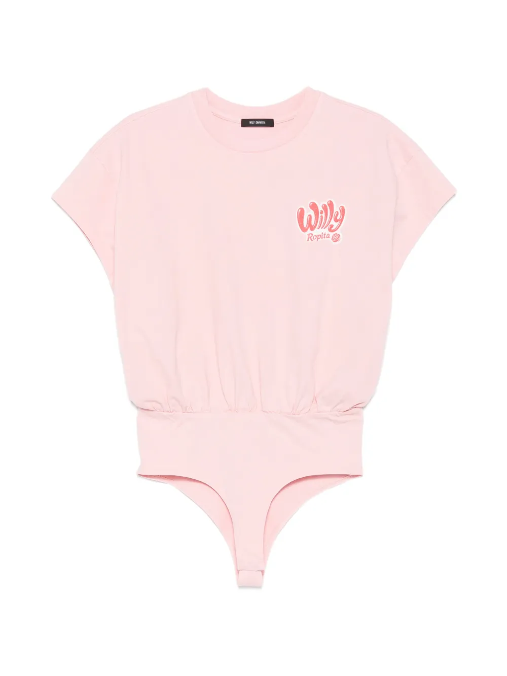 Willy Chavarria logo-print bodysuit - Rosa