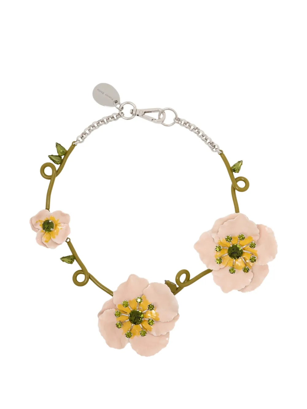 Simone Rocha poppy-design necklace - Rosa