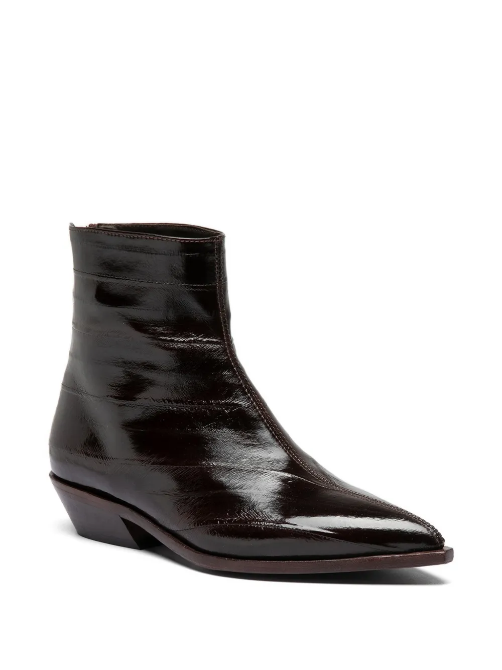 Officine Creative Noelie DD 109 enkellaarzen met puntige neus Bruin