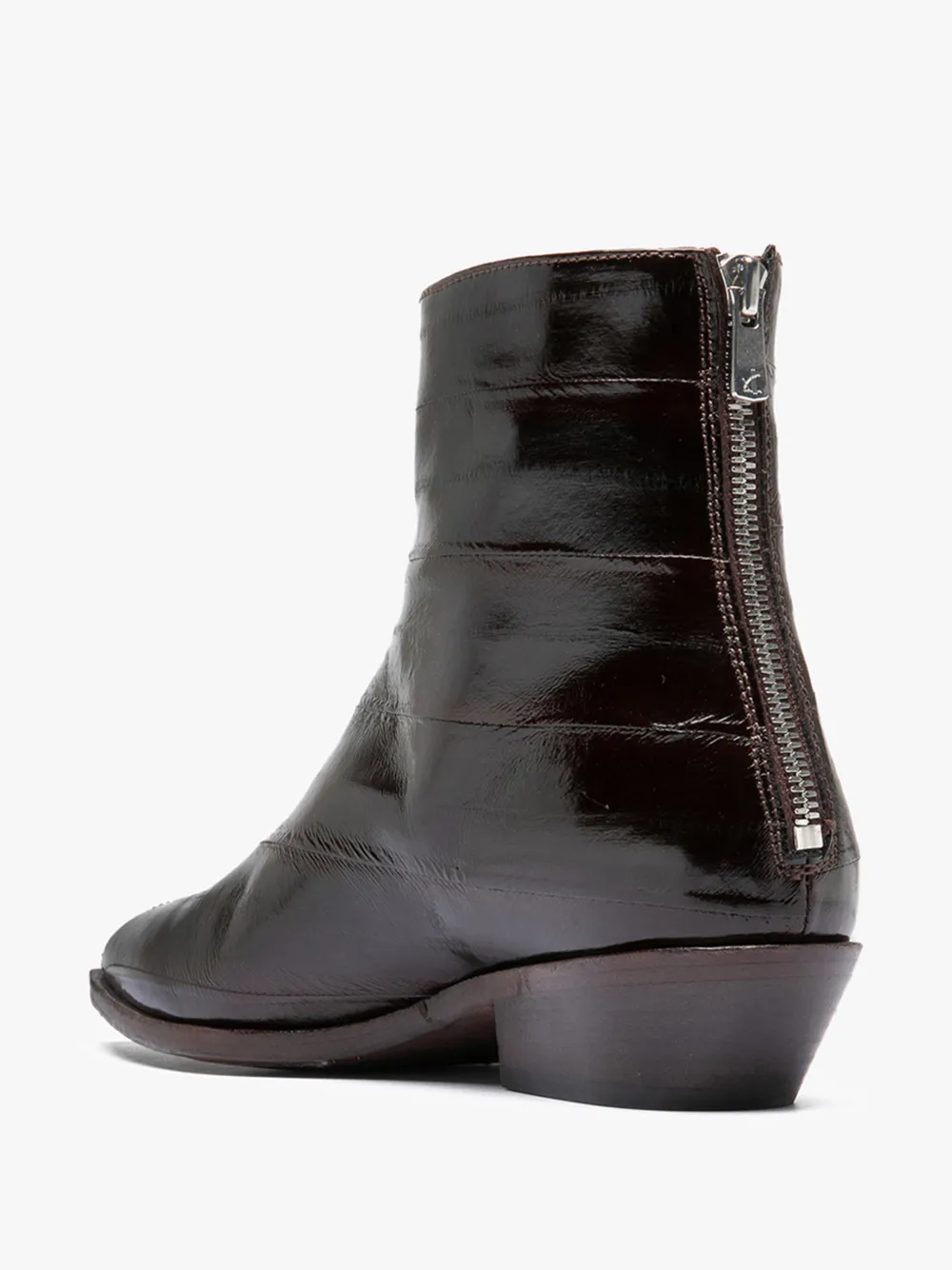 Officine Creative Noelie DD 109 enkellaarzen met puntige neus Bruin