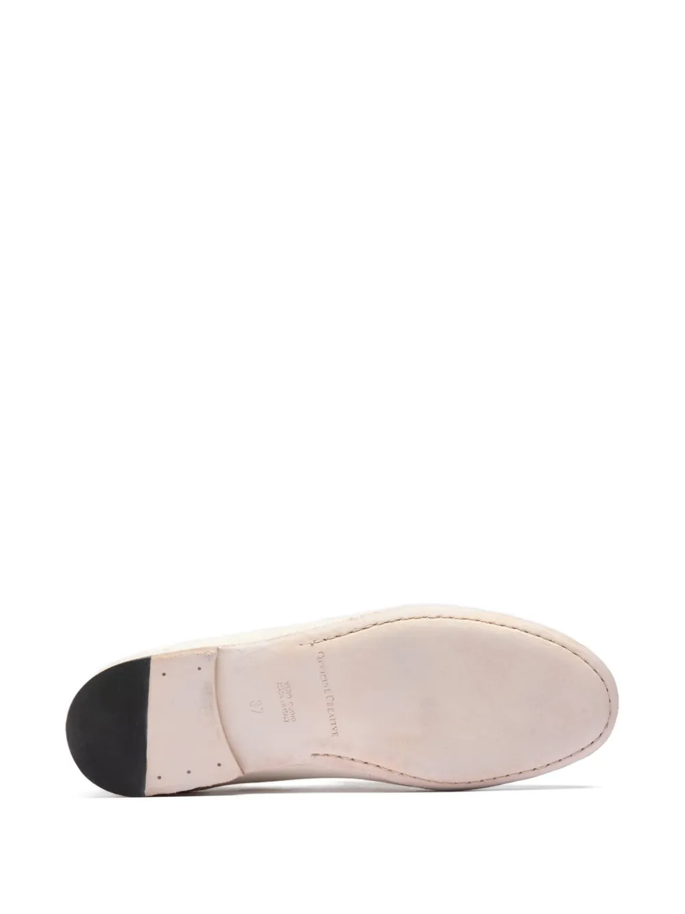 Officine Creative Blair loafers met bandje Beige