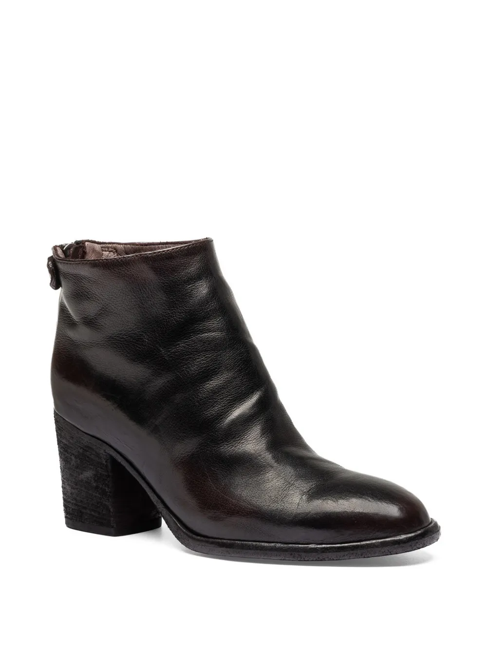 Officine Creative Delice 001 enkellaarzen met rits Zwart