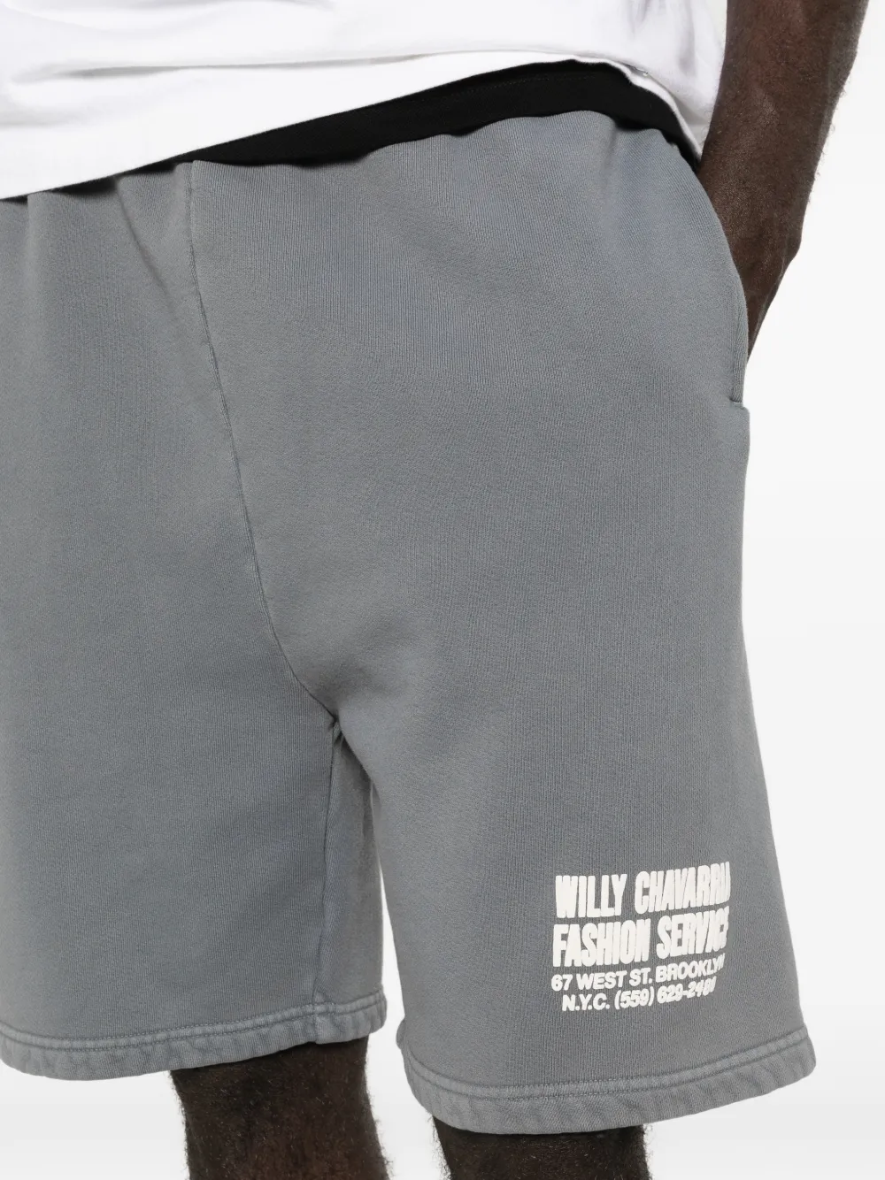 Willy Chavarria Shorts met trekkoord Grijs