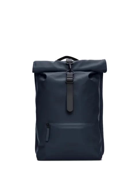 Rains roll-top carabiner-clip backpack
