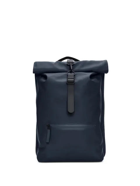 Rains roll-top carabiner-clip backpack