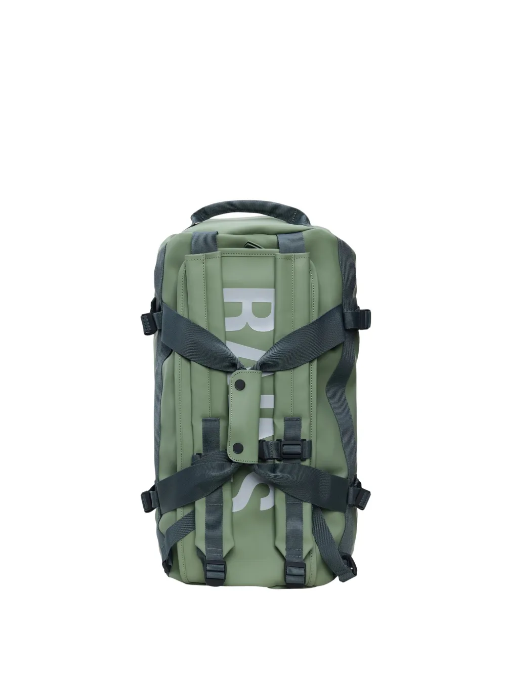 Rains Texel logo-print buckle-fastening duffle bag - Verde