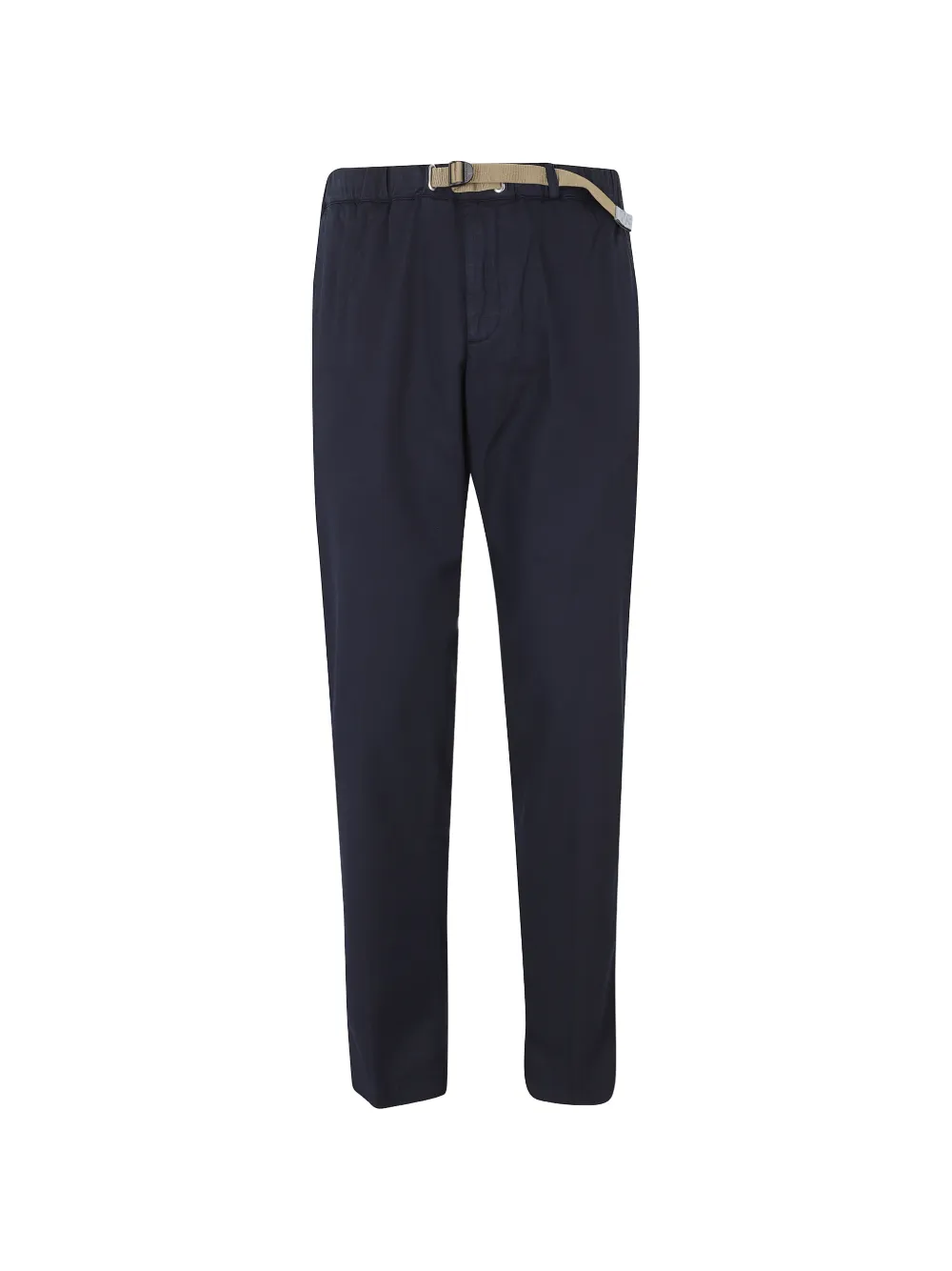 White Sand belted elasticated-waistband trousers - Blu