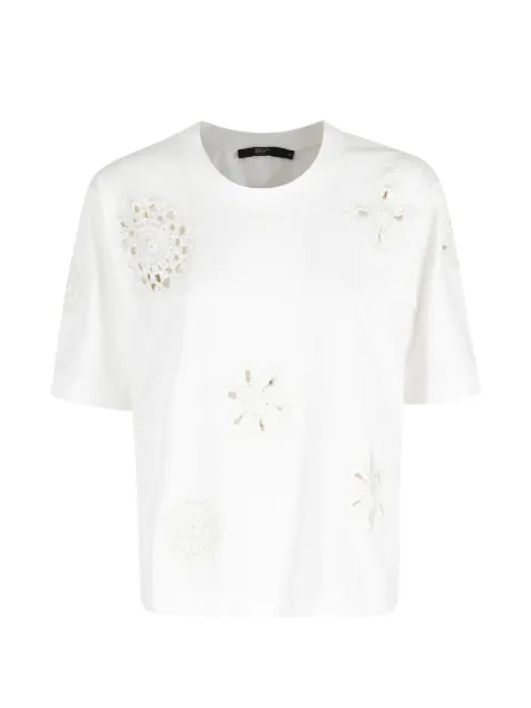 Seventy crochet-patch T-shirt